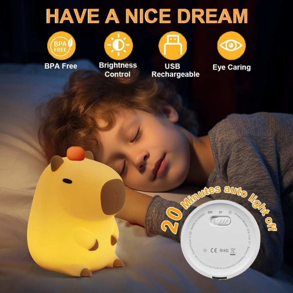 🌙 Lámpara LED Capibara