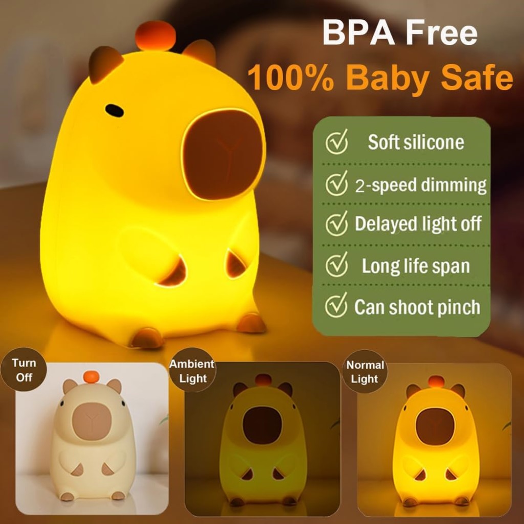 🌙 Lámpara LED Capibara