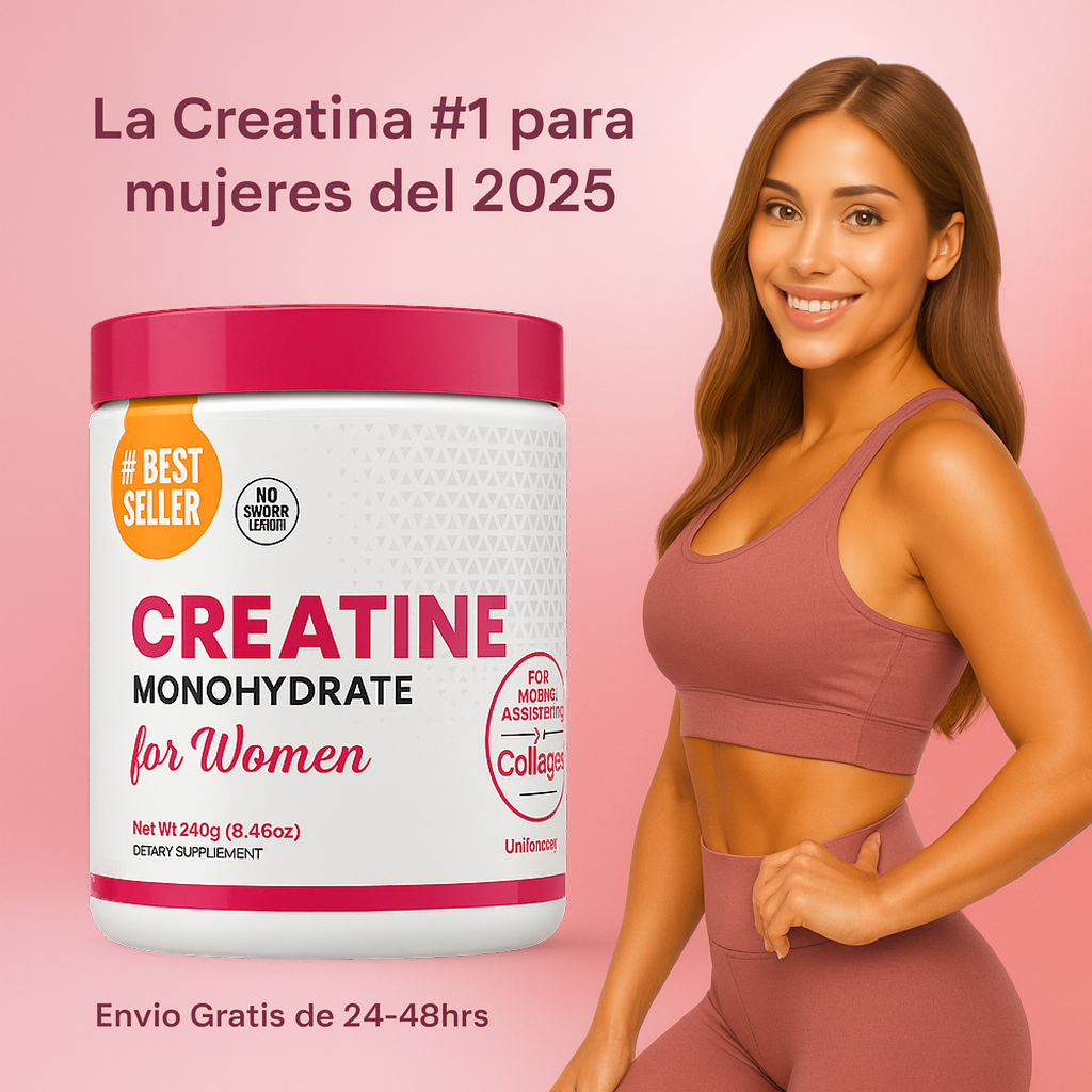 Creatina para Mujeres - Glúteos, Energía & Piel
