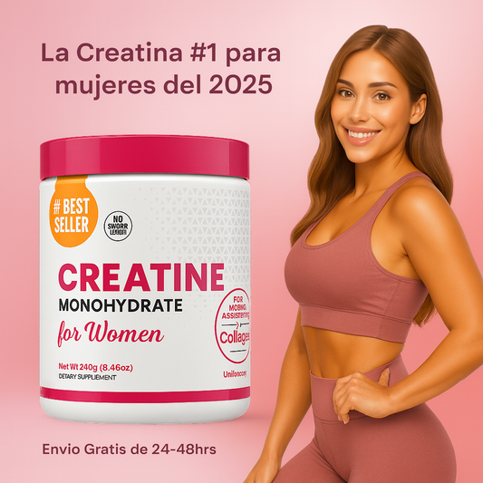 Creatina para Mujeres - Glúteos, Energía & Piel